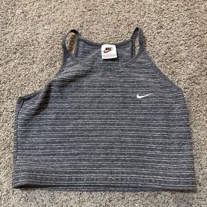 Nike Womens Cropped Training Tank‎ XL Halter Made In USA Hiphop Gym Training
